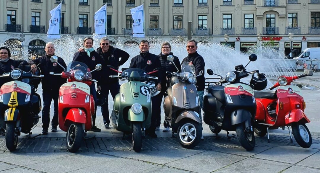 Vespa – Fernfahrt München mit Vespa Corso und SIP Open Day  25. – 28.5.2022
