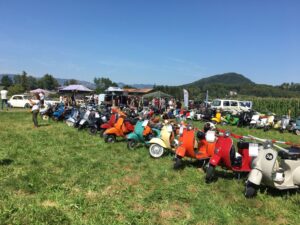 Vespa-Treff in Koblach (A) vom 19. Aug. 2023